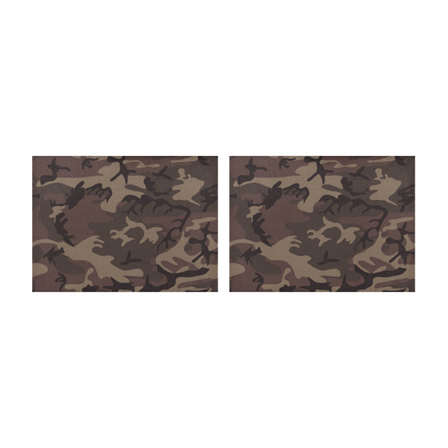 Camo Red Brown Placemat 14’’ x 19’’ (Set of 2)