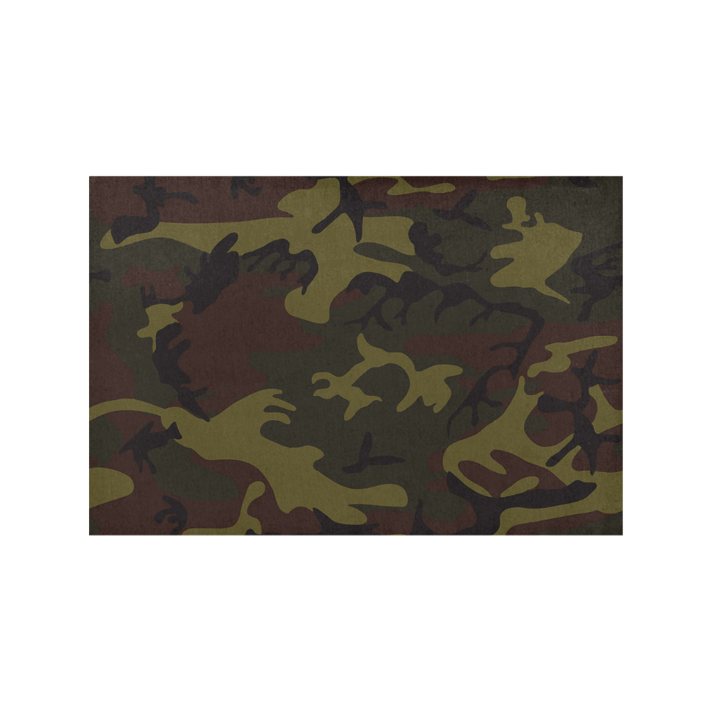 Camo Green Brown Placemat 12''x18''