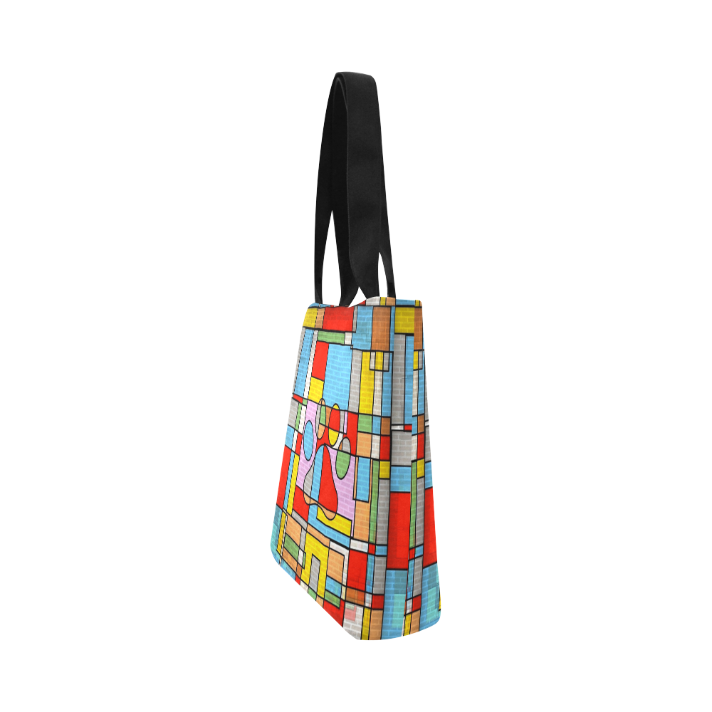 Paws Pattern by Popart Lover Canvas Tote Bag (Model 1657)