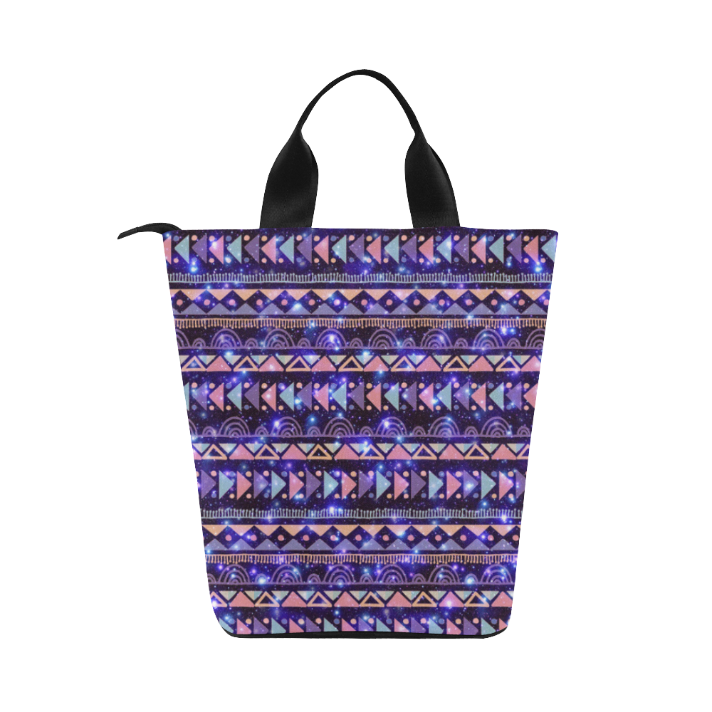 Traditional Ethno Culture Galaxy Pattern Nylon Lunch Tote Bag (Model 1670)