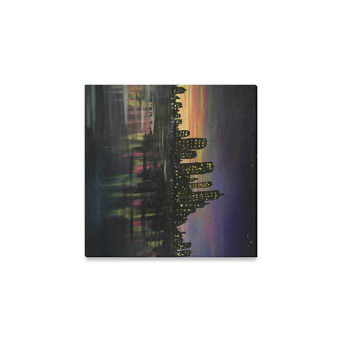City Lights Canvas Print 8"x8"