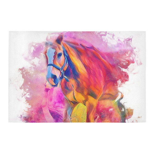 Painterly Animal - Horse by JamColors Azalea Doormat 24" x 16" (Sponge Material)