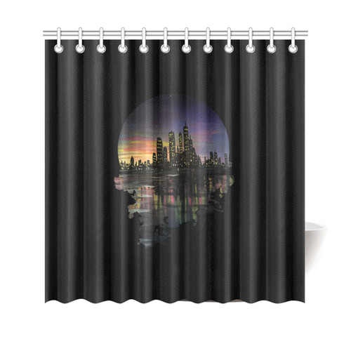 City Lights Shower Curtain 69"x70"