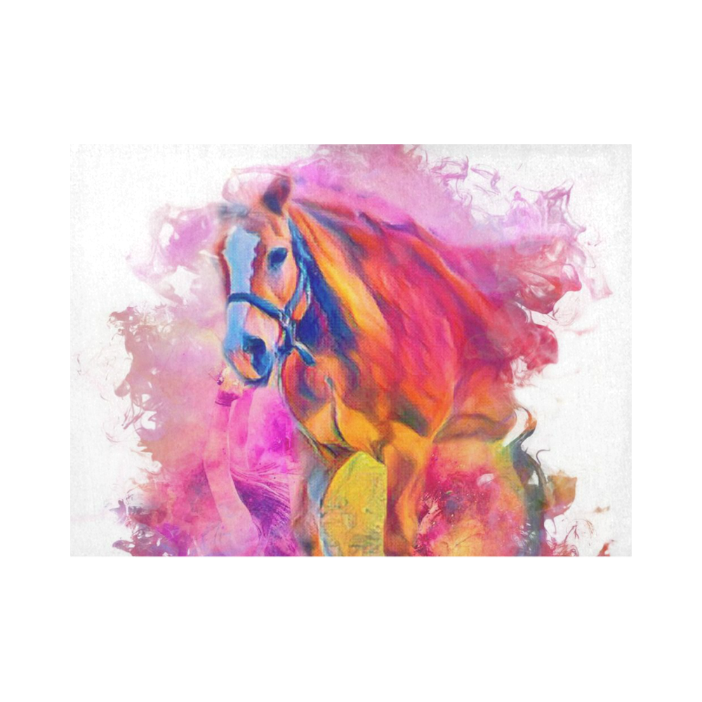 Painterly Animal - Horse by JamColors Placemat 14’’ x 19’’ (Set of 4)