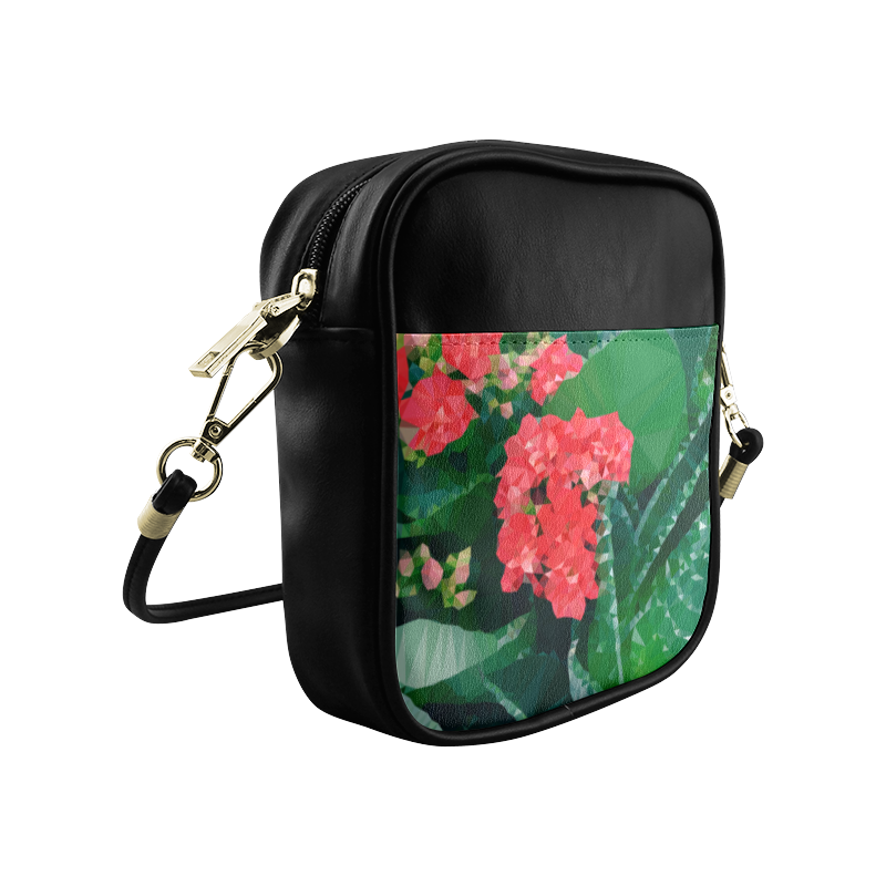 Cactus Floral Low Poly Geometric Triangle Art Sling Bag (Model 1627)