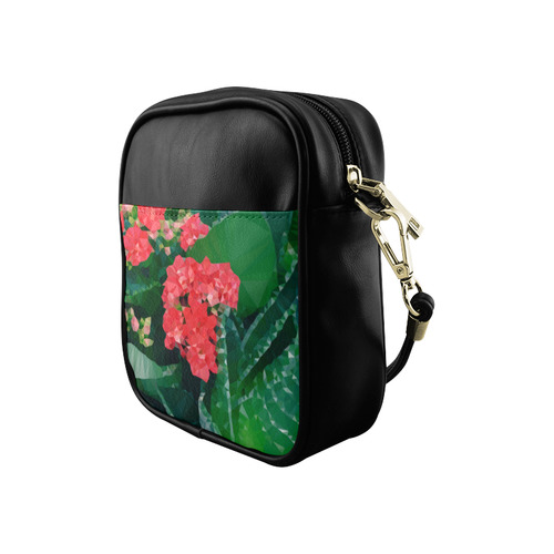 Cactus Floral Low Poly Geometric Triangle Art Sling Bag (Model 1627)