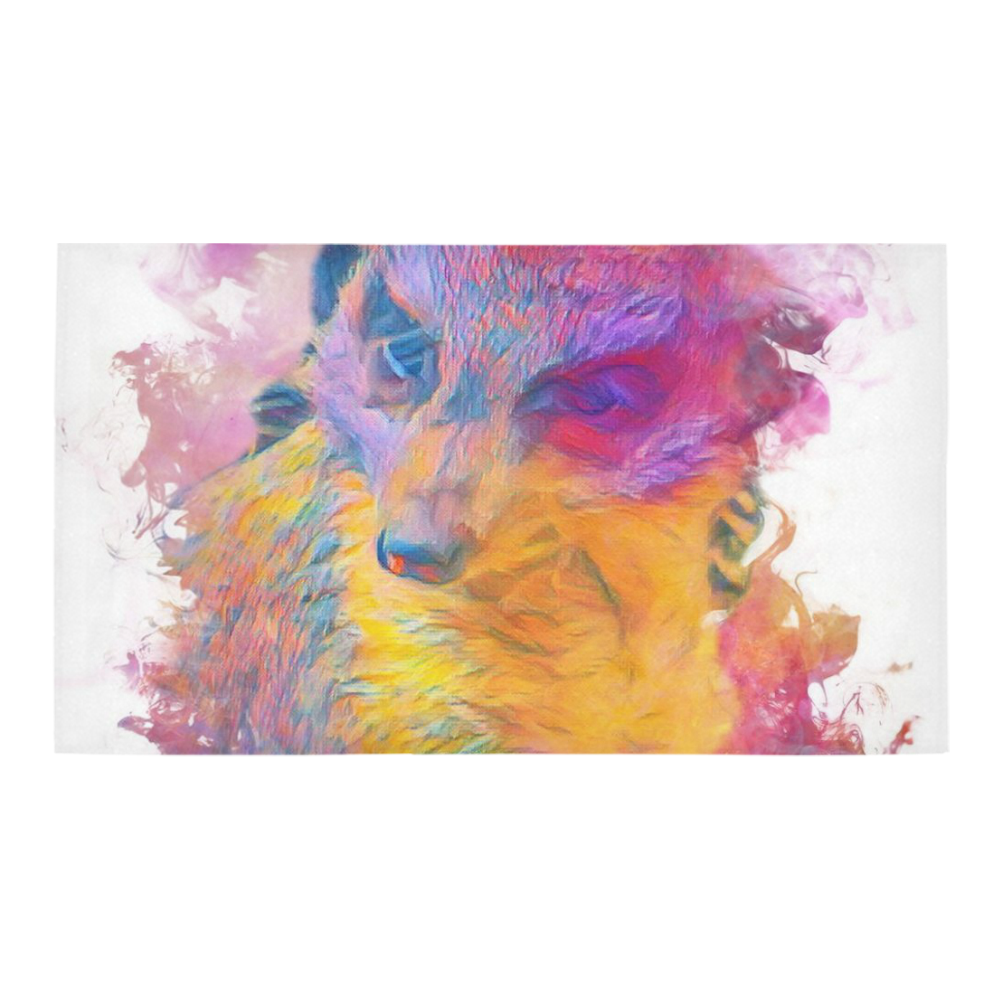Painterly Animal - Meerkat by JamColors Bath Rug 16''x 28''