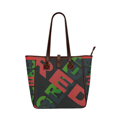 Red Black and green Classic Tote Bag (Model 1644)