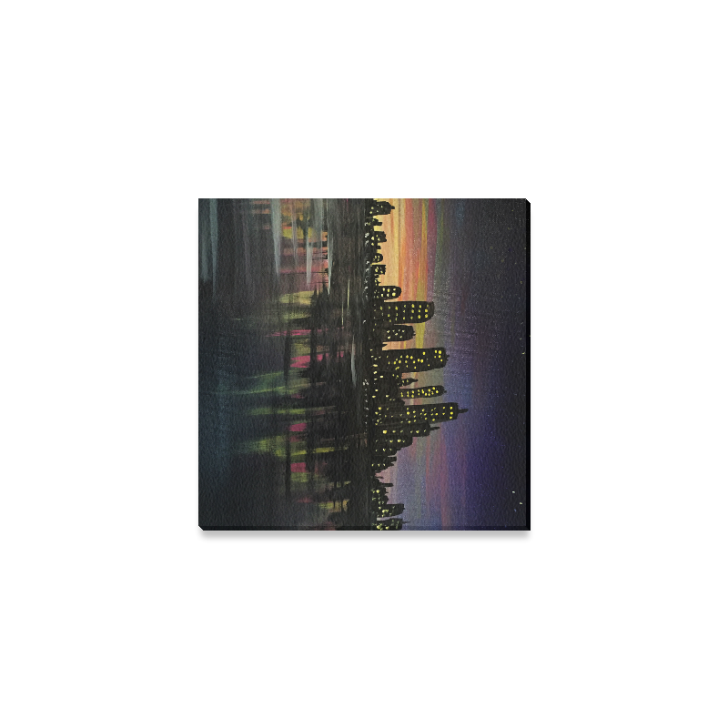 City Lights Canvas Print 4"x4"