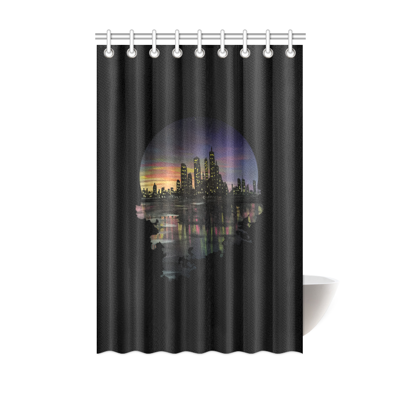 City Lights Shower Curtain 48"x72"