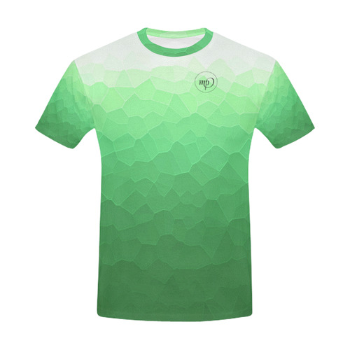 Olive Green Men's Shirt All Over Print T-Shirt for Men (USA Size) (Model T40)
