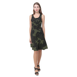 Camo Green Atalanta Casual Sundress(Model D04)