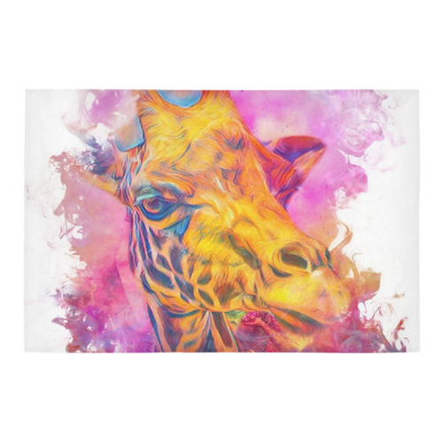 Painterly Animal - Giraffe 1 by JamColors Azalea Doormat 24" x 16" (Sponge Material)