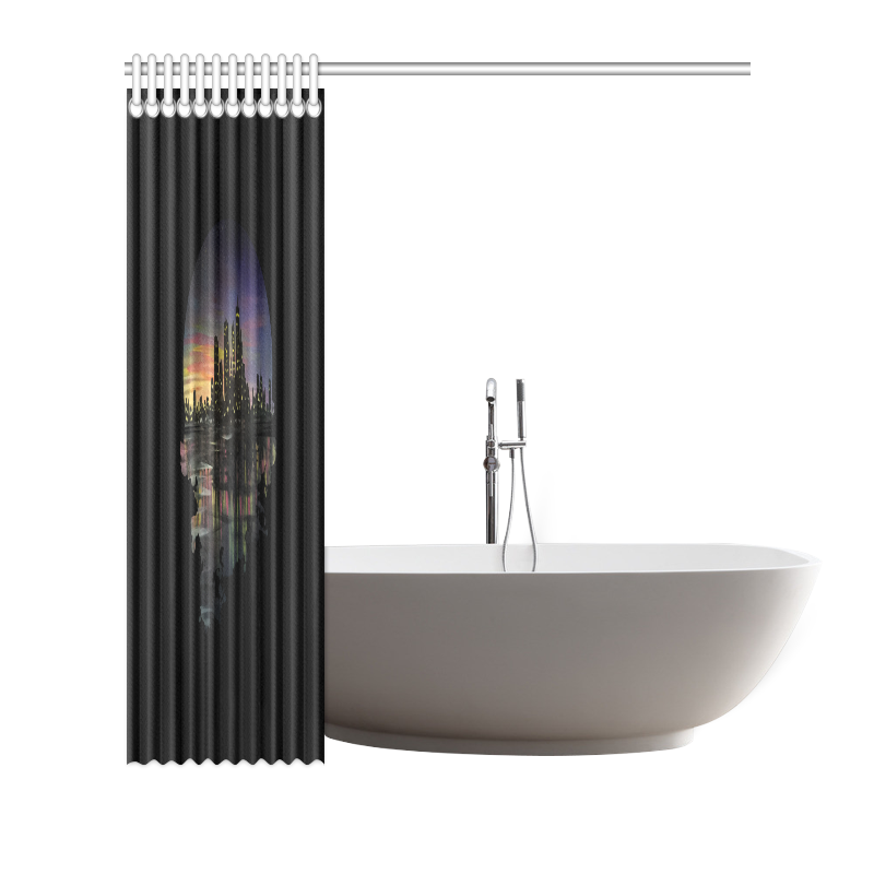 City Lights Shower Curtain 72"x72"