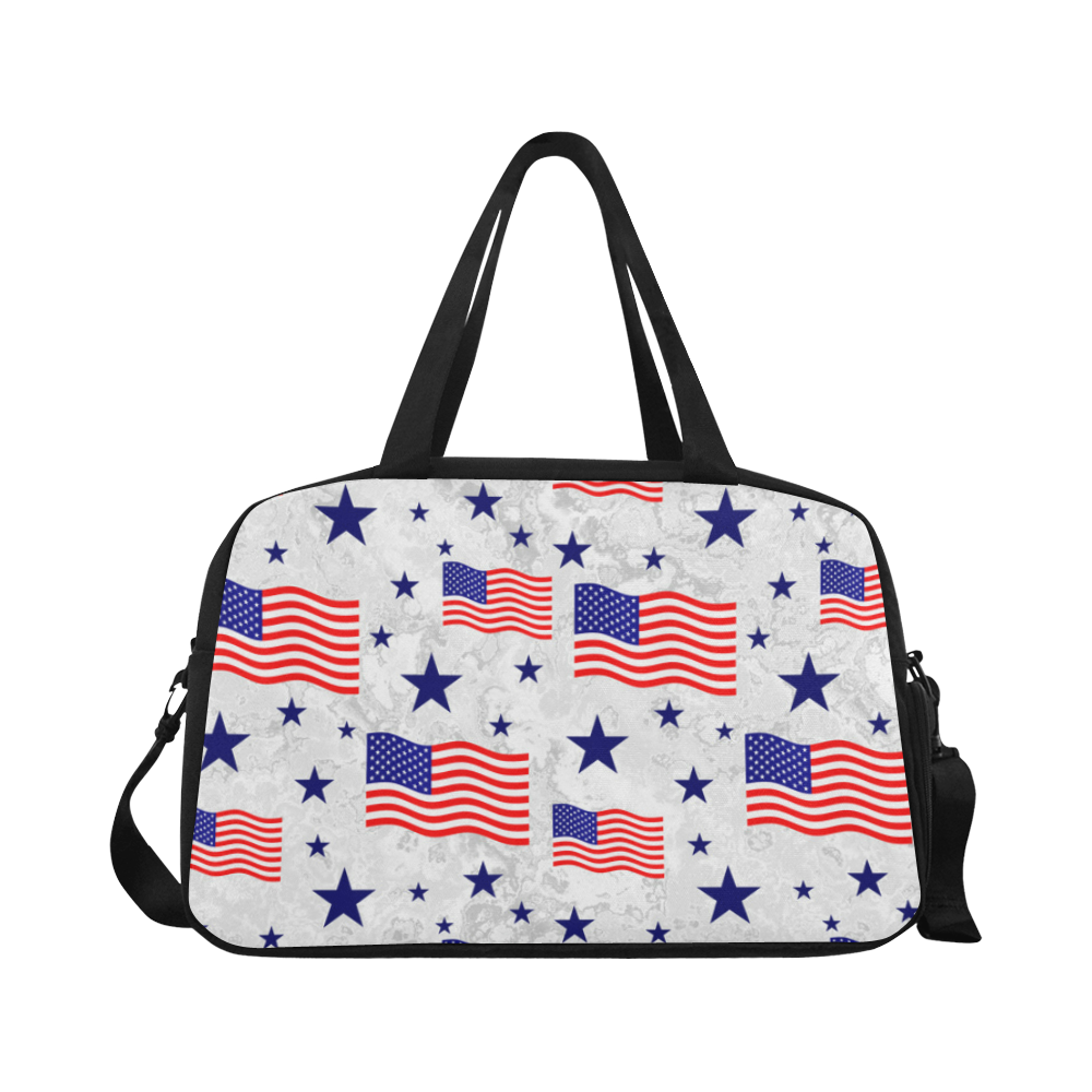 Flag Of The USA Pattern Fitness Handbag (Model 1671)