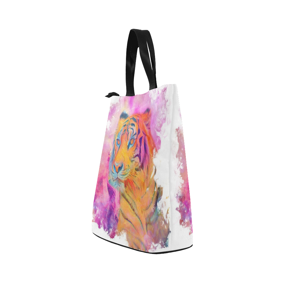 Painterly Animal - Tiger by JamColors Nylon Lunch Tote Bag (Model 1670)