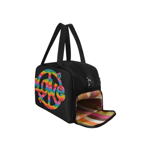 Colorful Love and Peace Fitness Handbag (Model 1671)