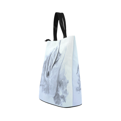 Animals and Art - Dolphin by JamColors Nylon Lunch Tote Bag (Model 1670)