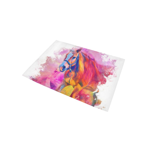 Painterly Animal - Horse by JamColors Area Rug 5'x3'3''