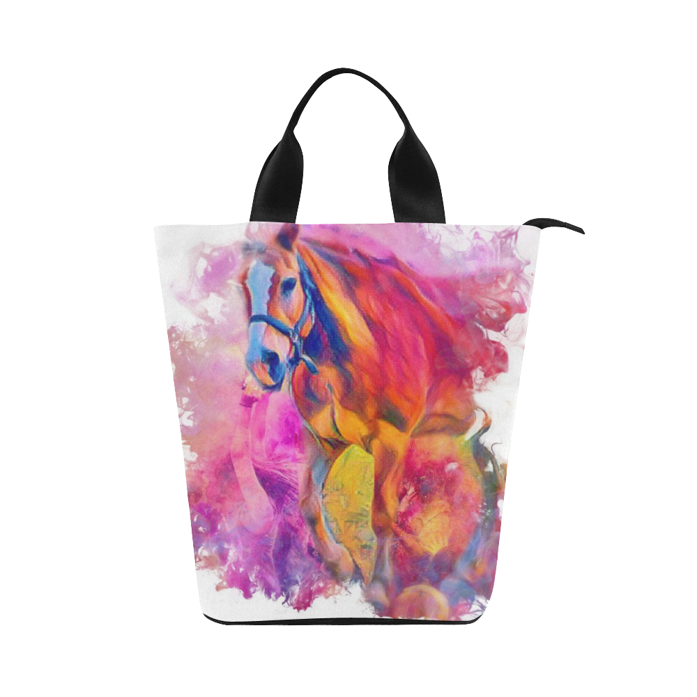 Painterly Animal - Horse by JamColors Nylon Lunch Tote Bag (Model 1670)