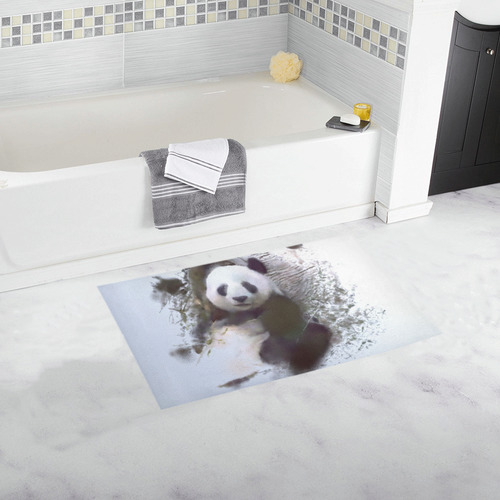 Animals and Art - Panda by JamColors Bath Rug 16''x 28''