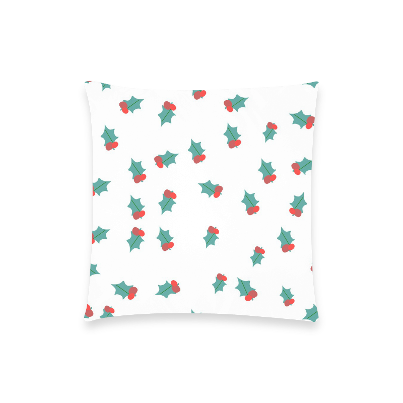 mistletoe Custom  Pillow Case 18"x18" (one side) No Zipper