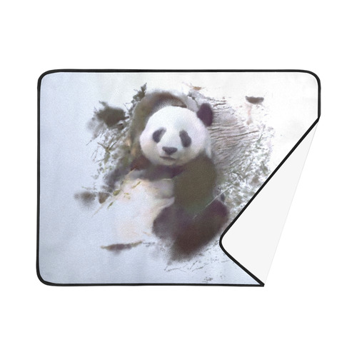 Animals and Art - Panda by JamColors Beach Mat 78"x 60"