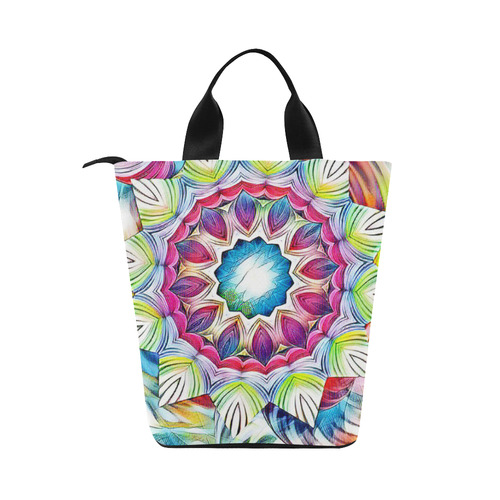 Sunshine Feeling Mandala Nylon Lunch Tote Bag (Model 1670)