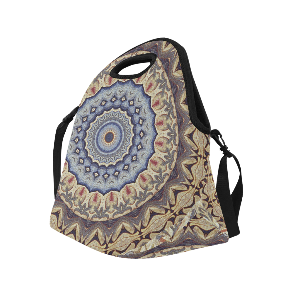 Soft and Warm Mandala Neoprene Lunch Bag/Large (Model 1669)