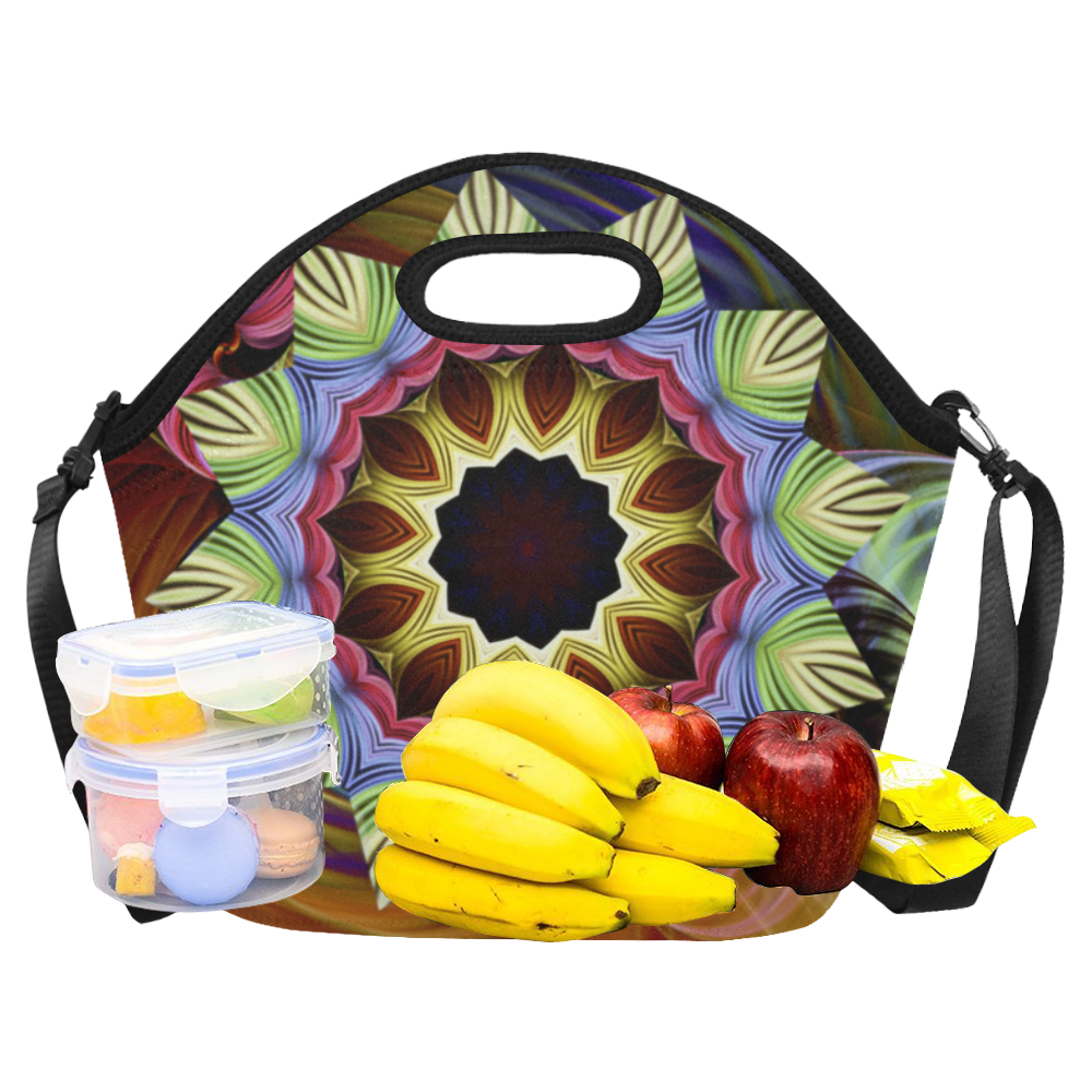 Love Energy Mandala Neoprene Lunch Bag/Large (Model 1669)