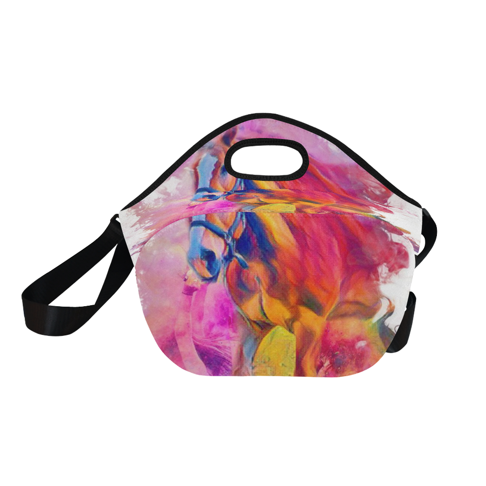Painterly Animal - Horse by JamColors Neoprene Lunch Bag/Large (Model 1669)