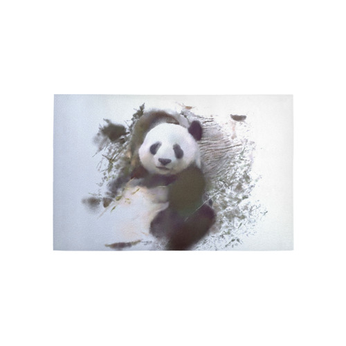 Animals and Art - Panda by JamColors Area Rug 5'x3'3''