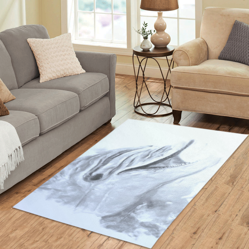 Animals and Art - Dolphin by JamColors Area Rug 5'x3'3''