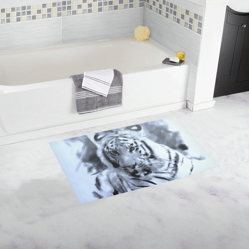 Animals and Art - Tiger by JamColors Bath Rug 16''x 28''