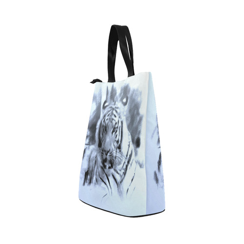 Animals and Art - Tiger by JamColors Nylon Lunch Tote Bag (Model 1670)