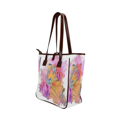 Painterly Animal - Tiger by JamColors Classic Tote Bag (Model 1644)