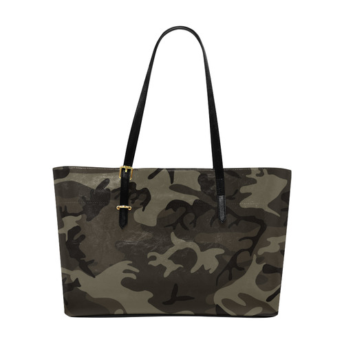 Camo Grey Euramerican Tote Bag/Large (Model 1656)