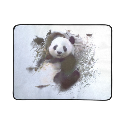 Animals and Art - Panda by JamColors Beach Mat 78"x 60"