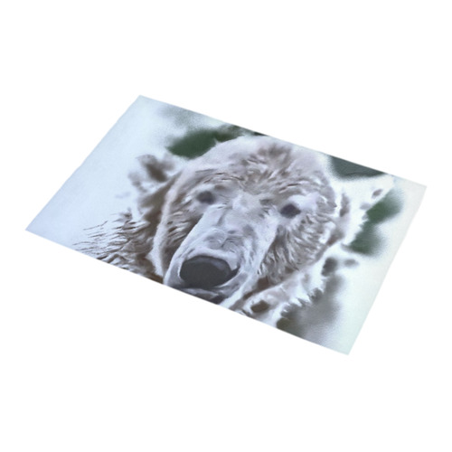 Animals and Art - Polar Bear by JamColors Bath Rug 16''x 28''