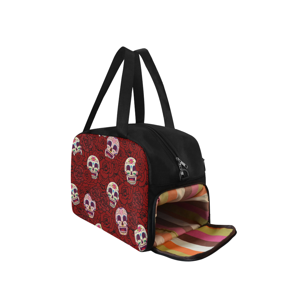 Rose Sugar Skull Fitness Handbag (Model 1671)