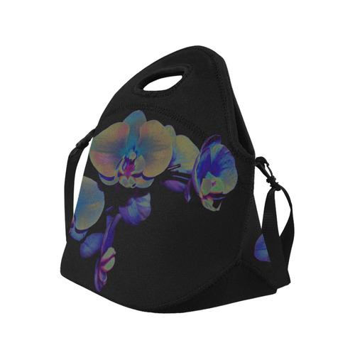 Midnight Orchid Neoprene Lunch Bag/Large (Model 1669)