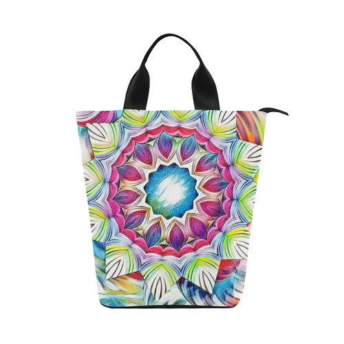 Sunshine Feeling Mandala Nylon Lunch Tote Bag (Model 1670)