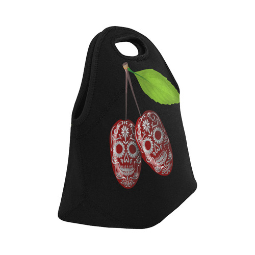 Cherry Sugar Skull Neoprene Lunch Bag/Small (Model 1669)