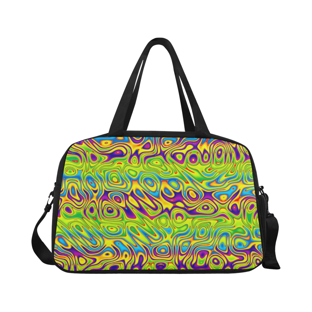 Multicolored Swimming Dots Fitness Handbag (Model 1671)