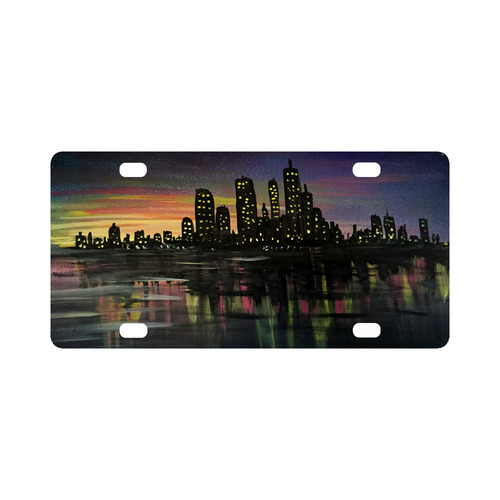 City Lights Classic License Plate