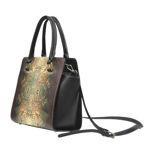rainbow scales Rivet Shoulder Handbag (Model 1645)