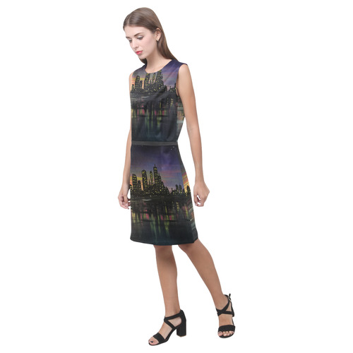 City Lights Eos Women's Sleeveless Dress (Model D01)
