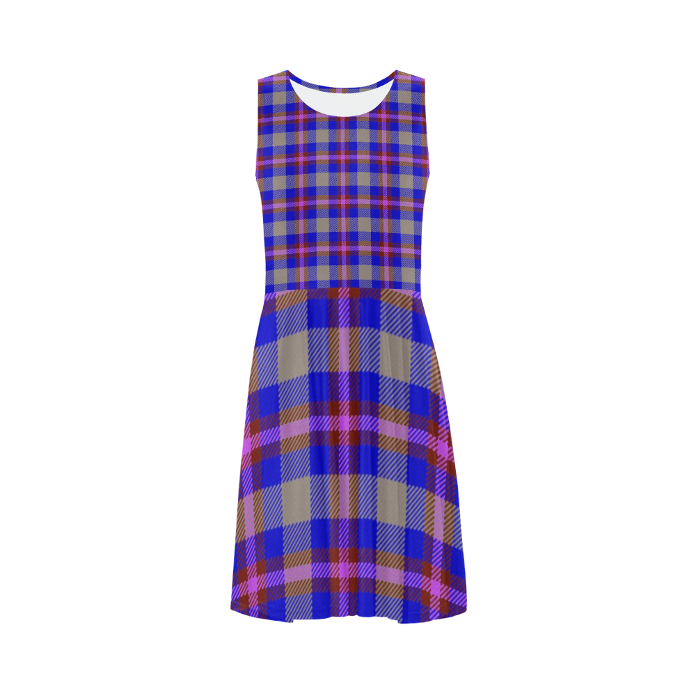 TARTAN 2 Sleeveless Ice Skater Dress (D19)