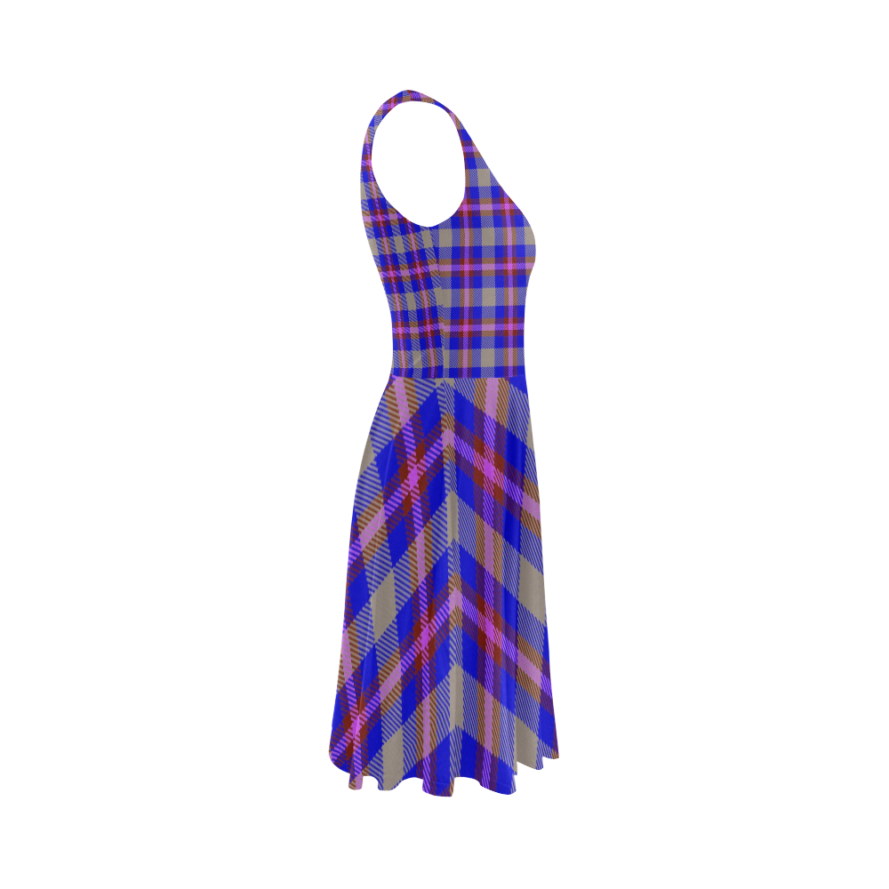 TARTAN 2 Sleeveless Ice Skater Dress (D19)