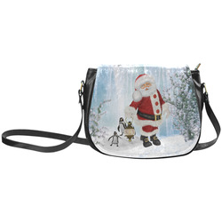 Santa Claus with penguin Classic Saddle Bag/Large (Model 1648)